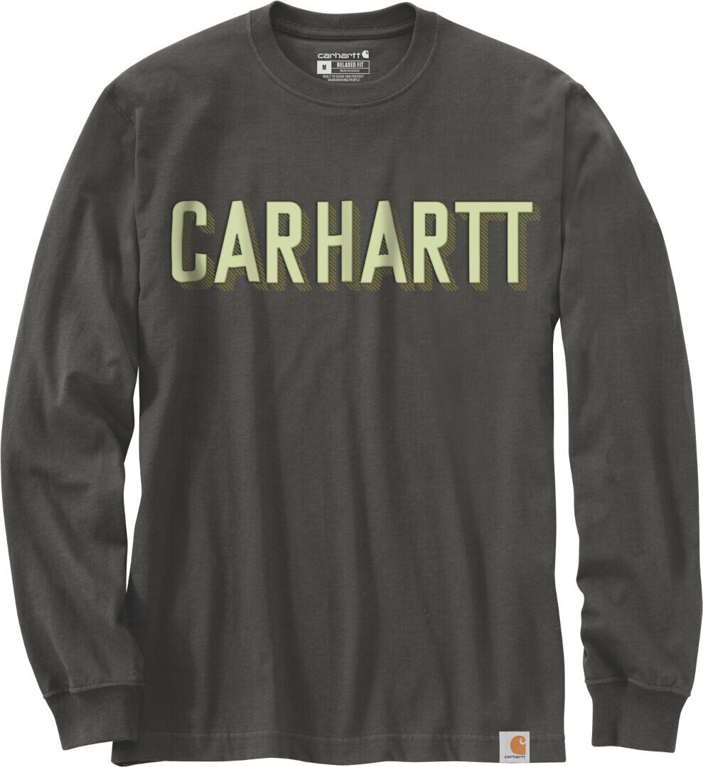 Carhartt Workwear Logo Camicia a maniche lunghe Nero Grigio M