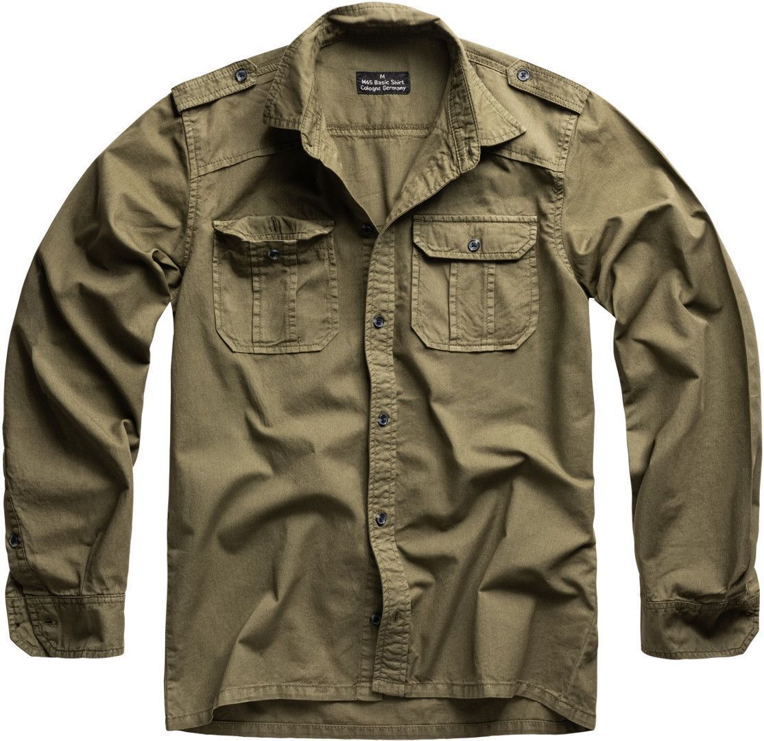 Surplus M65 Basic Long Sleeve Camicia Verde S