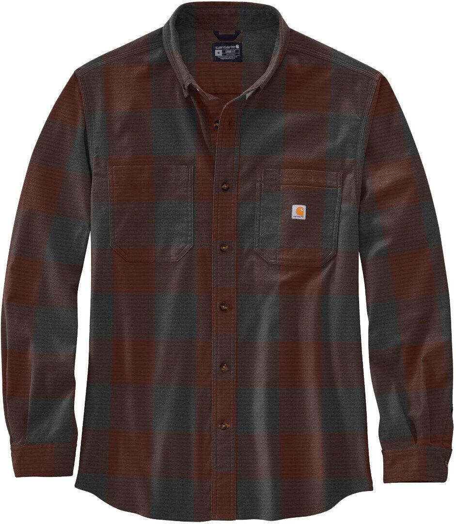 Carhartt Midweight Flannel Plaid Camicia Rosso M