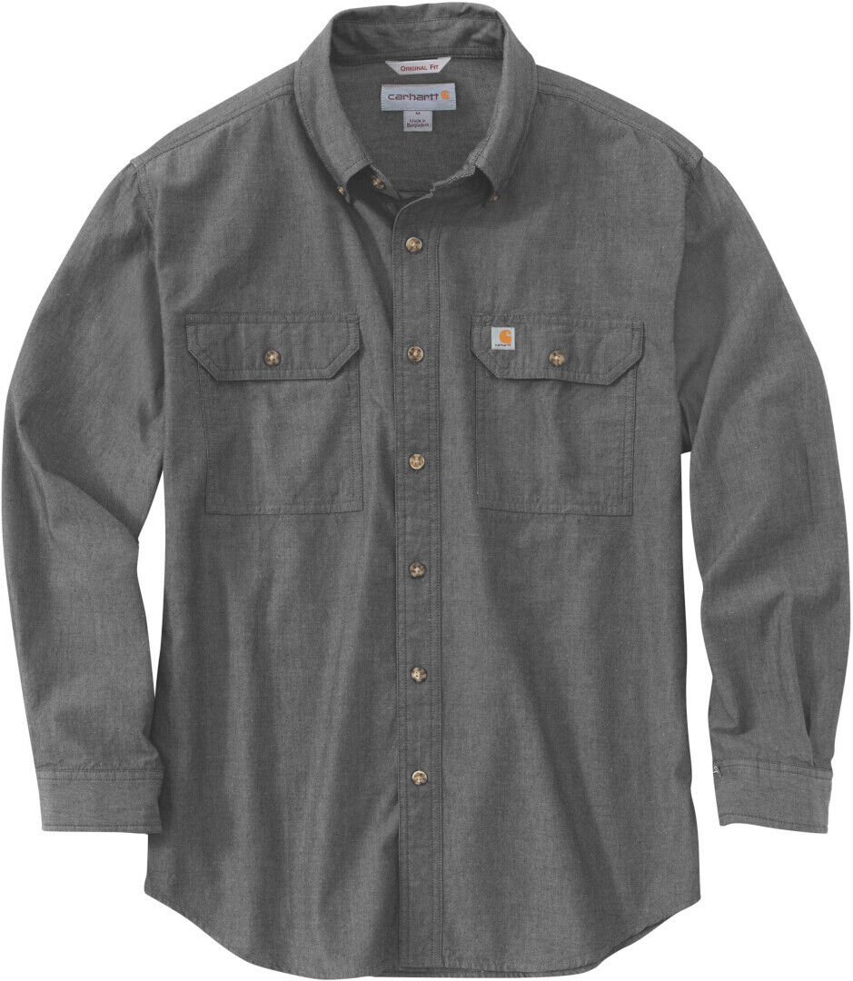 Carhartt Loose Fit Midweight Chambray Camicia Grigio S