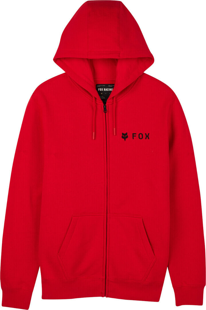 Fox Absolute Felpa con cappuccio con zip Rosso 2XL