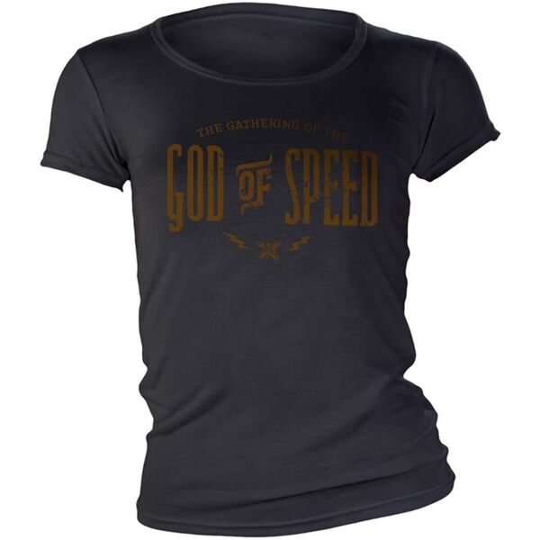 john doe god of speed t-shirt da donna nero l