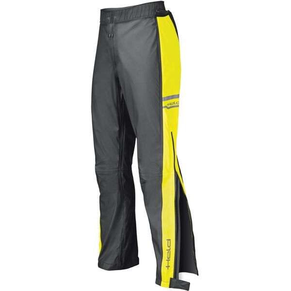 held rainstretch pantaloni pioggia nero giallo xs