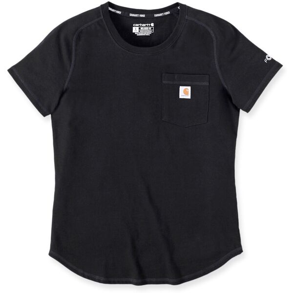 carhartt force relaxed fit midweight pocket t-shirt donna nero s