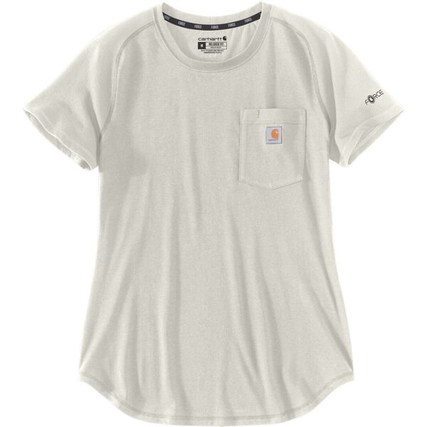 carhartt force relaxed fit midweight pocket t-shirt donna beige m