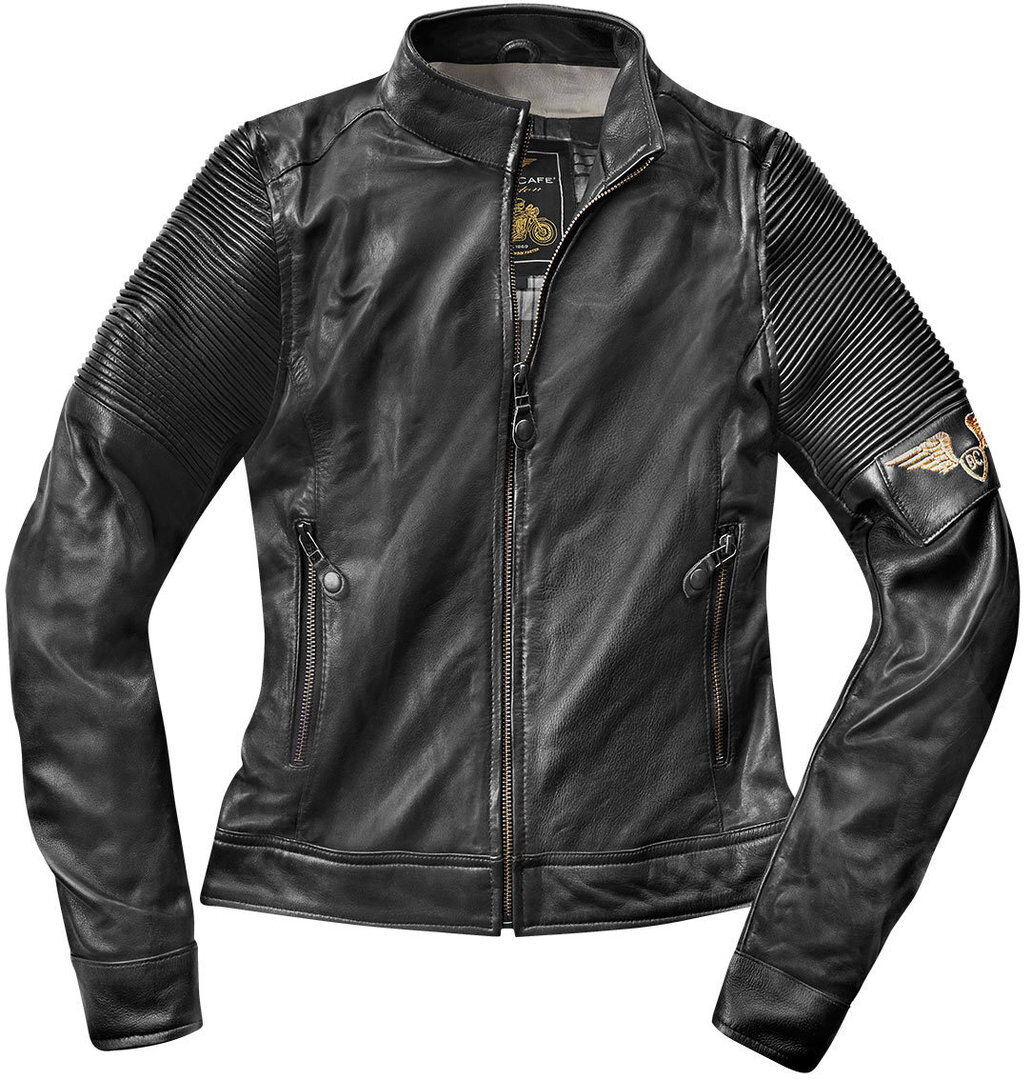 Black-Cafe London Amol Giacca donna in pelle moto Nero M
