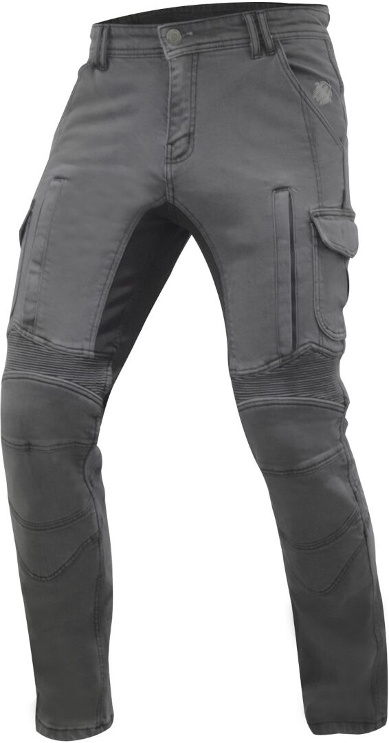 Trilobite Acid Scrambler Jeans Moto Grigio 32 34