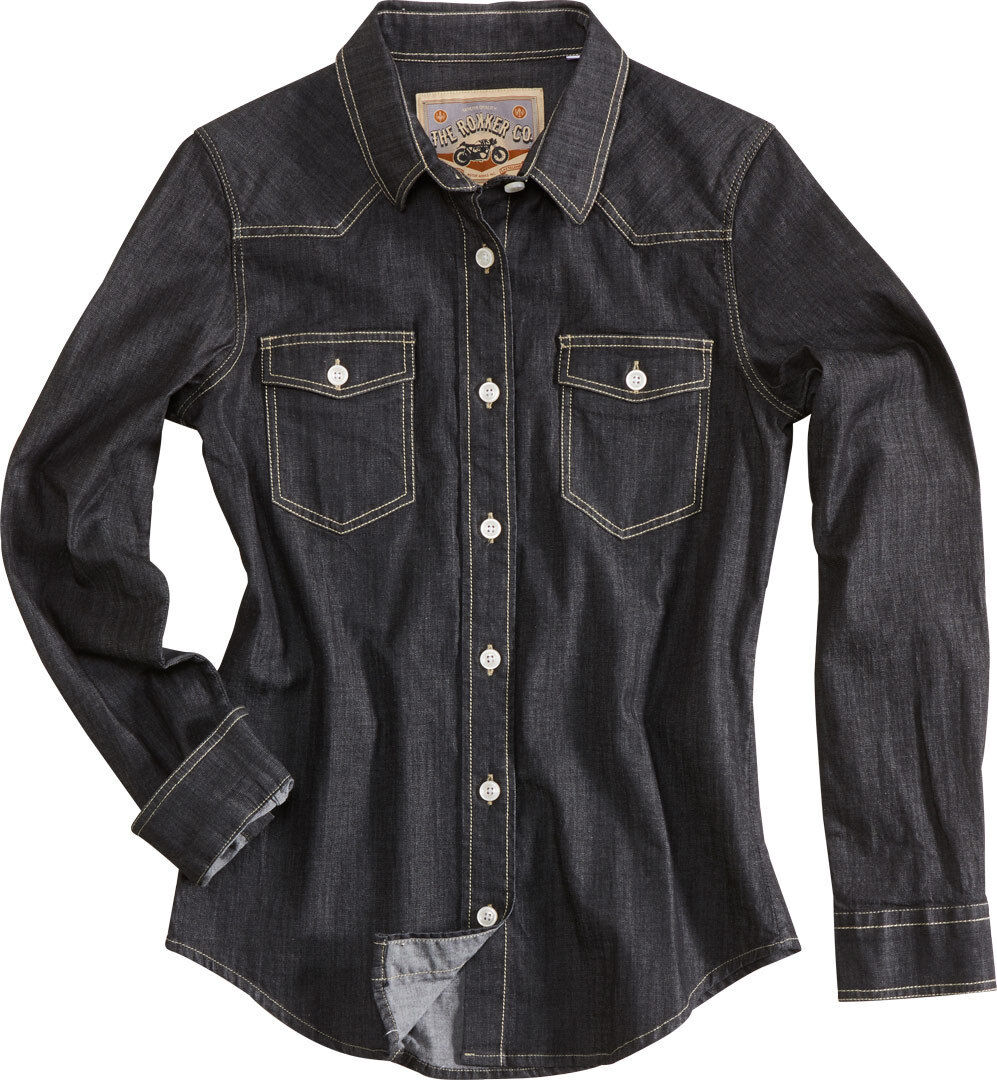 Rokker Juneau Camicia donna Nero XS