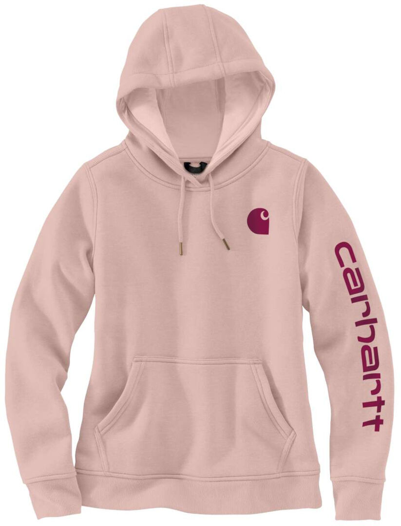 Carhartt Clarksburg Logo Felpa con cappuccio da donna Rosa S