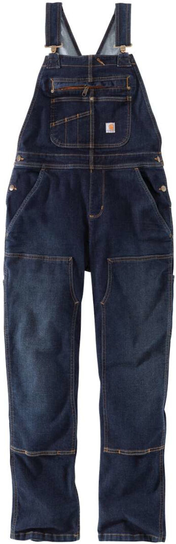 Carhartt Denim Double Front Ladies Dungarees Blu XS