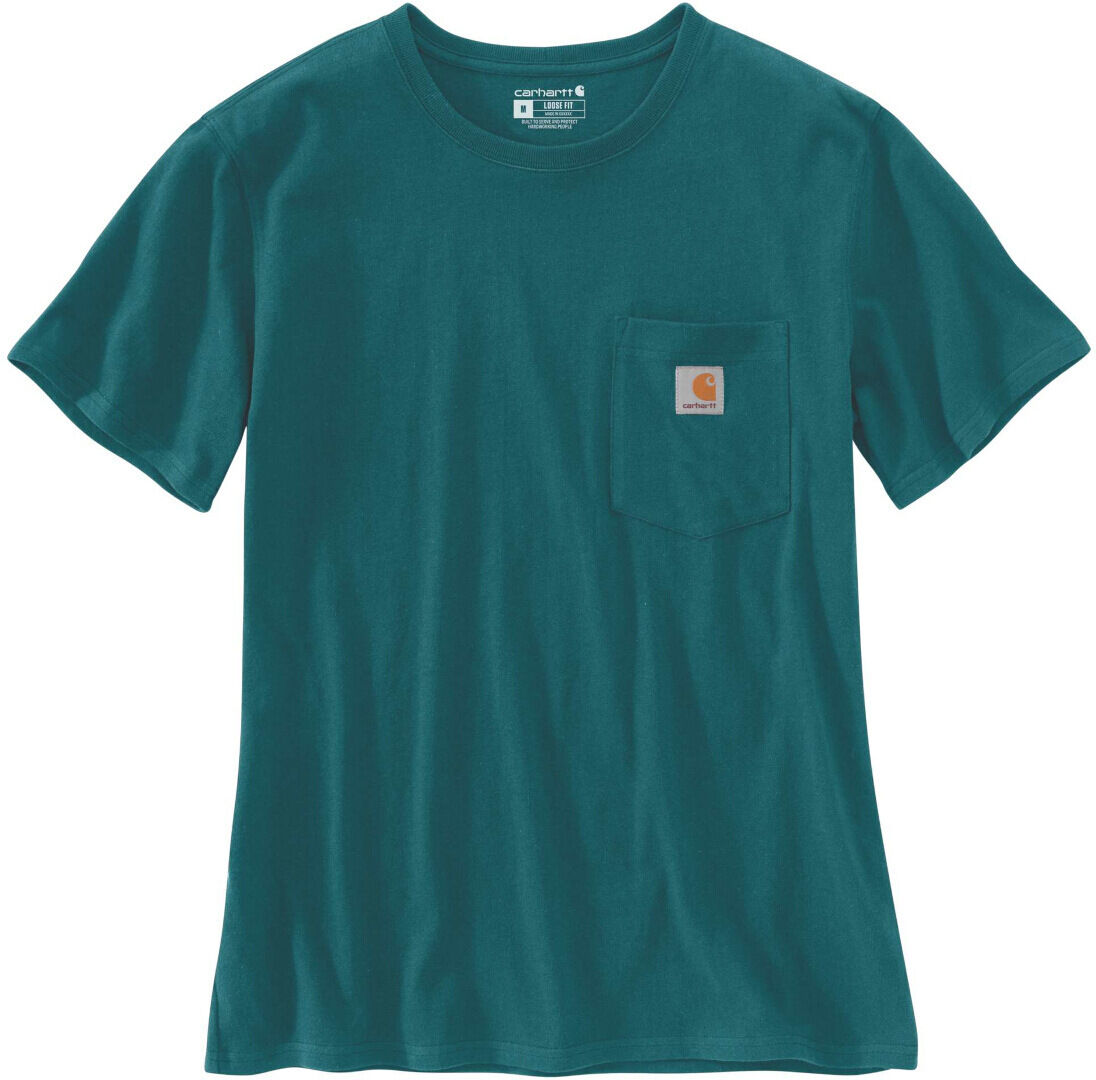 Carhartt Loose Fit Heavyweight K87 Pocket T-Shirt Donna Verde XS