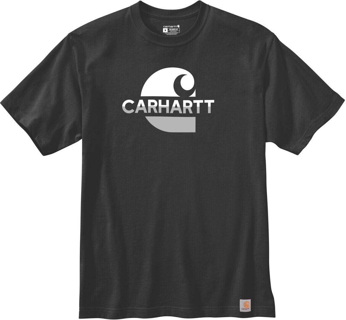 Carhartt Relaxed Fit Heavyweight C Graphic Maglietta Nero Bianco S