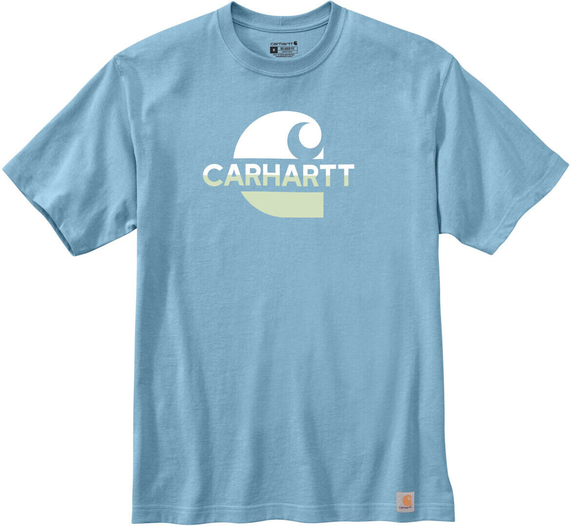 Carhartt Relaxed Fit Heavyweight C Graphic Maglietta Bianco Blu S