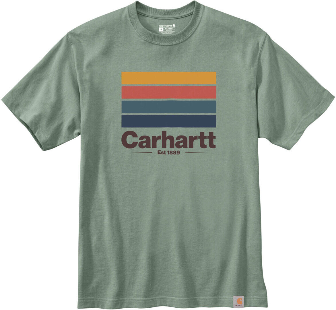 Carhartt Relaxed Fit Heavyweight Line Graphic Maglietta Verde S