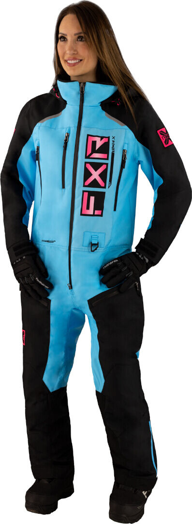 FXR Recruit F.A.S.T. Insulated Ladies One Piece Snowmobile Suit Nero Blu 8