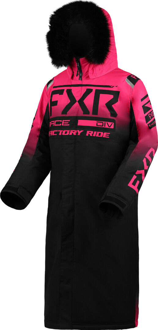 FXR Warm-Up 2023 Cappotto da donna per motoslitta Nero Rosa XL