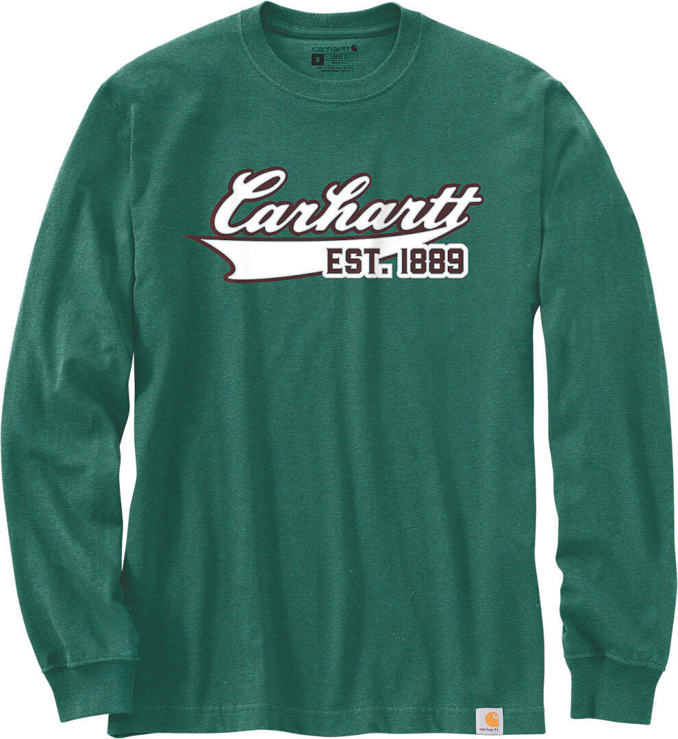 Carhartt Relaxed Fit Script Graphic Camicia a maniche lunghe Verde S