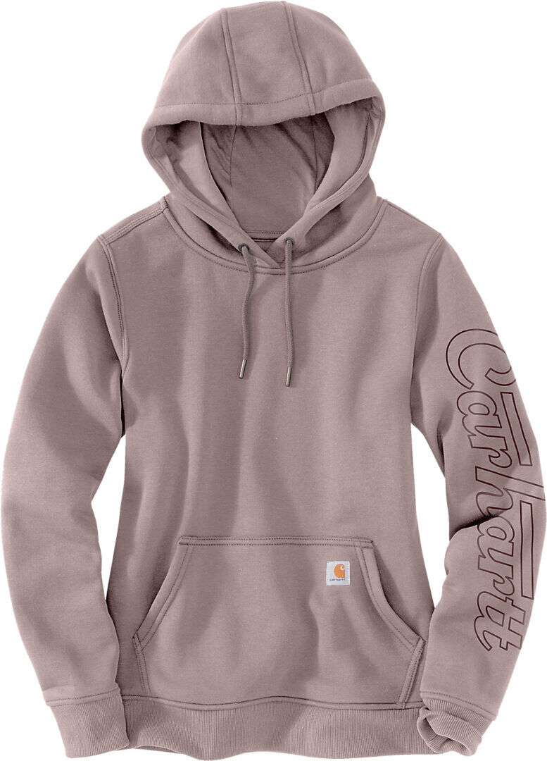 Carhartt Relaxed Fit Rain Defender Graphic Felpa con cappuccio da donna Rosa Beige XS