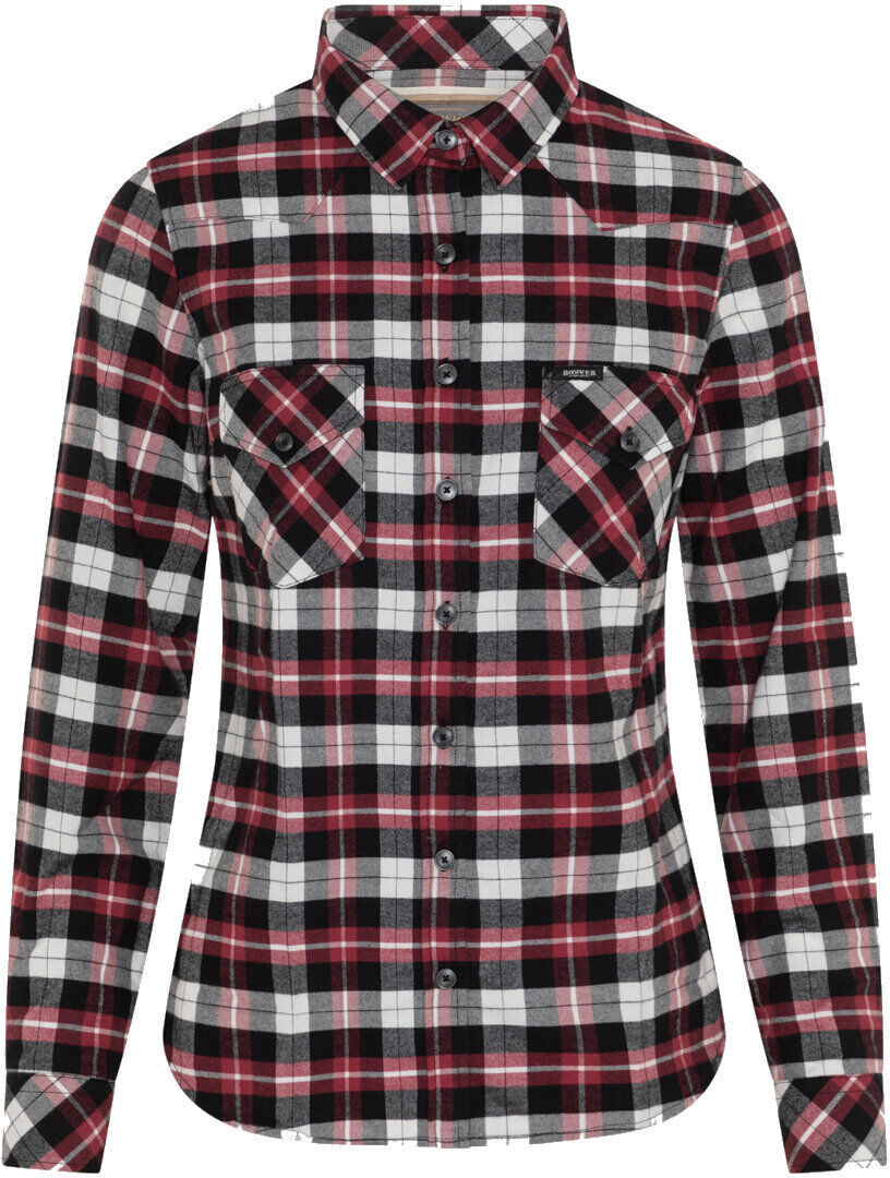 Rokker Rokkker Cleveland Camicia da donna Nero Bianco Rosso XS