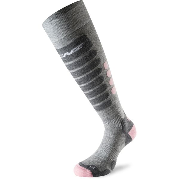 lenz skiing 3.0 calzini grigio rosa 35 36 37 38