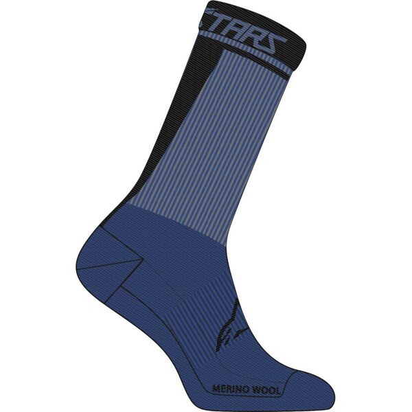 alpinestars merino 24 calze da bicicletta nero blu m