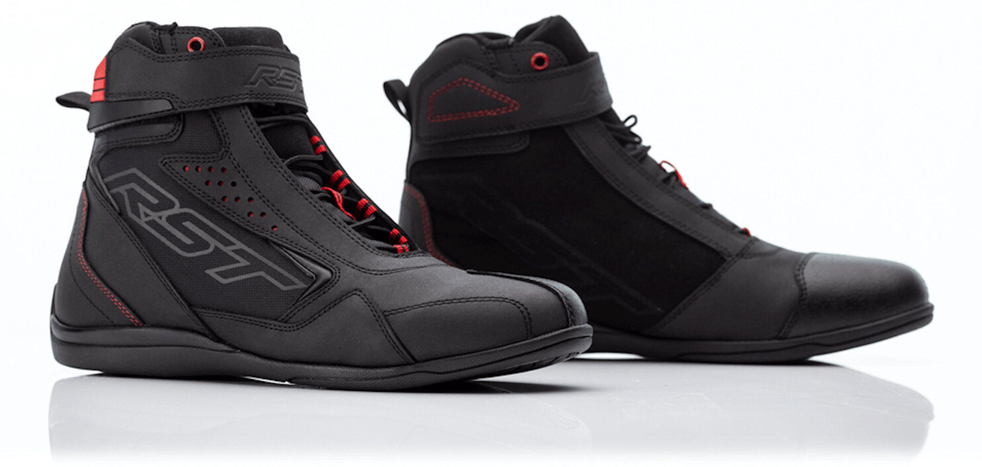 RST Frontier Scarpe da moto da donna Nero Rosso 38