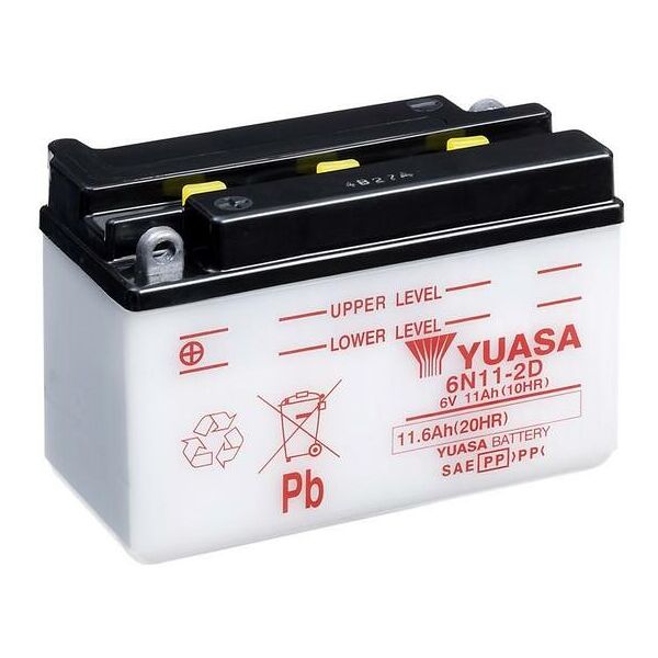 yuasa batteria  convenzionale senza acid pack - 6n11-2d batteria senza pacco acido