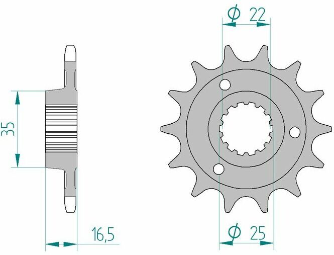 AFAM Pignone standard in acciaio 52613 - 525