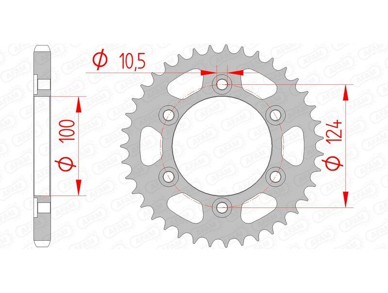 AFAM Corona standard in acciaio 50609 - 525