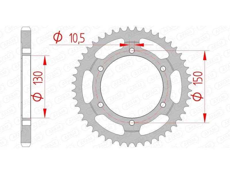 AFAM Corona standard in acciaio 10502 - 525