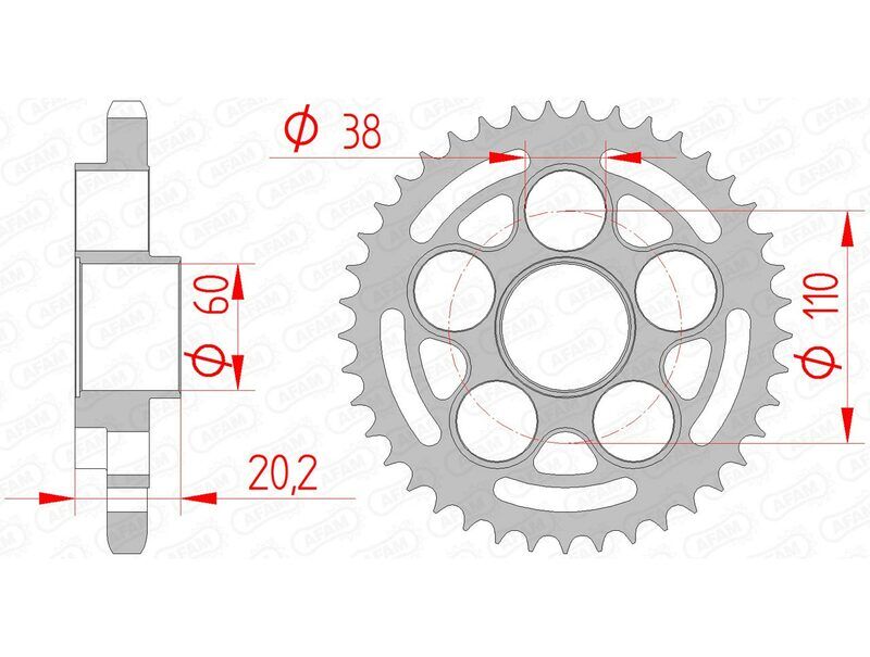 AFAM Corona standard in acciaio 50800 - 525