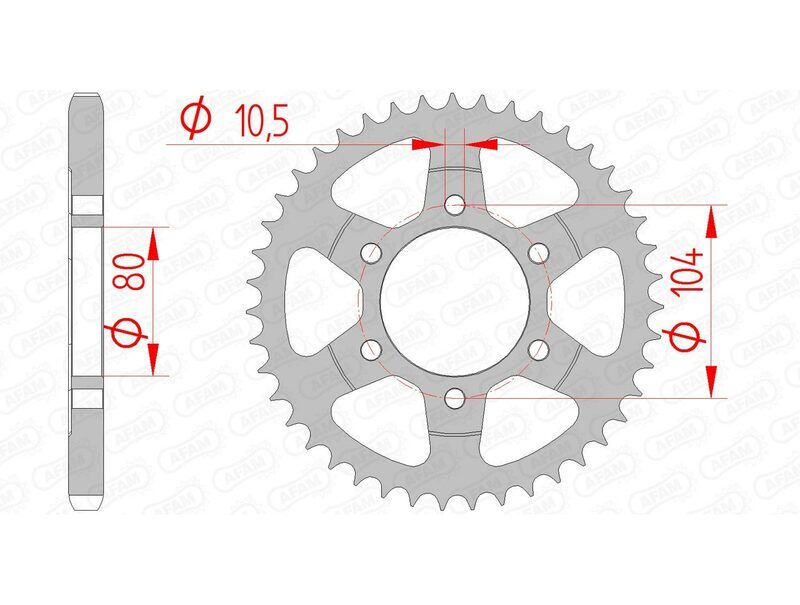 AFAM Corona standard in acciaio 16610 - 525