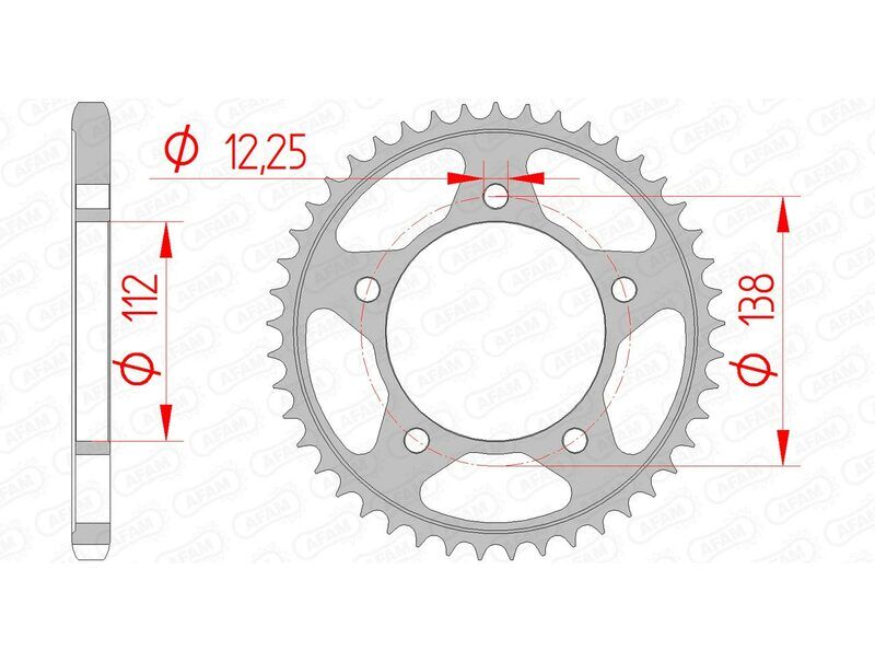 AFAM Corona standard in acciaio 10613 - 525