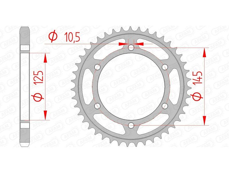 AFAM Corona standard in acciaio 12603 - 525