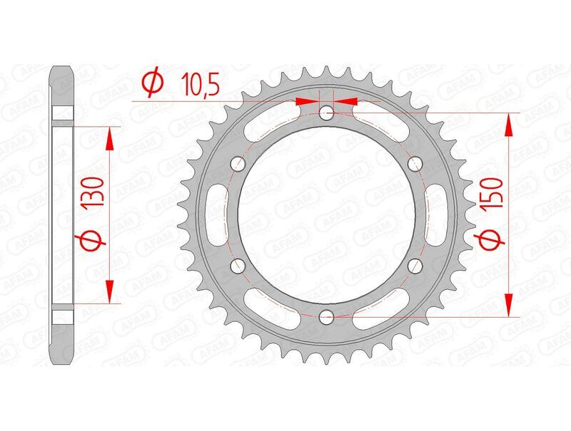 AFAM Corona standard in acciaio 12606 - 525