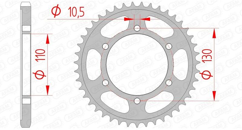 AFAM Corona standard in acciaio 12815 - 525