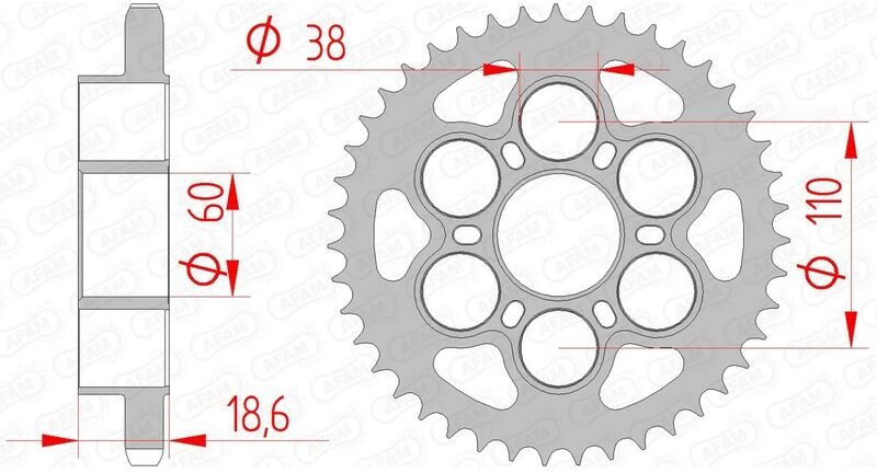 AFAM Corona standard in acciaio 50801 - 525