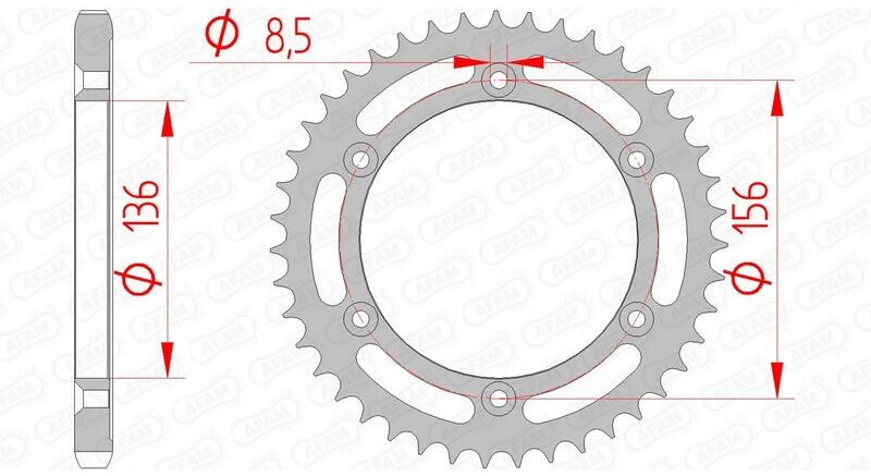 AFAM Corona standard in acciaio 14506 - 525