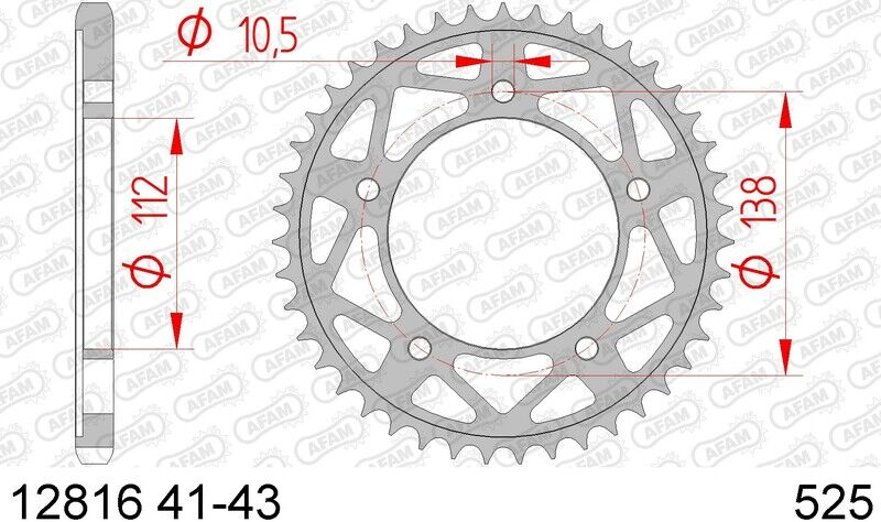 AFAM Corona standard in acciaio 12816 - 525