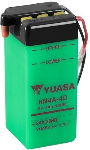 YUASA Batteria  convenzionale senza acid pack - 6N4A-4D Batteria senza pacco acido