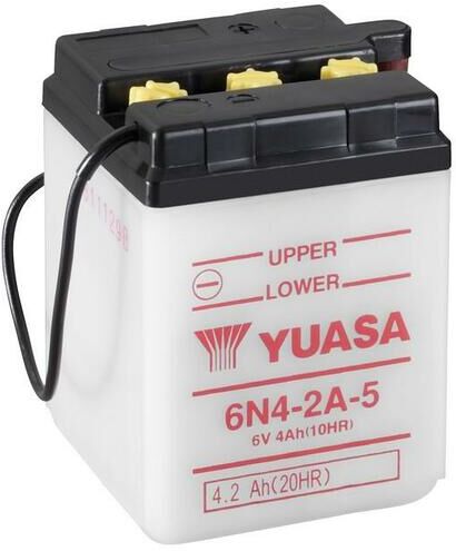 YUASA Batteria  convenzionale senza acid pack - 6N4-2A-5 Batteria senza pacco acido