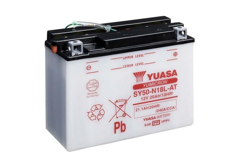 YUASA Batteria  convenzionale senza acid pack - SY50-N18L-AT Batteria senza pacco acido
