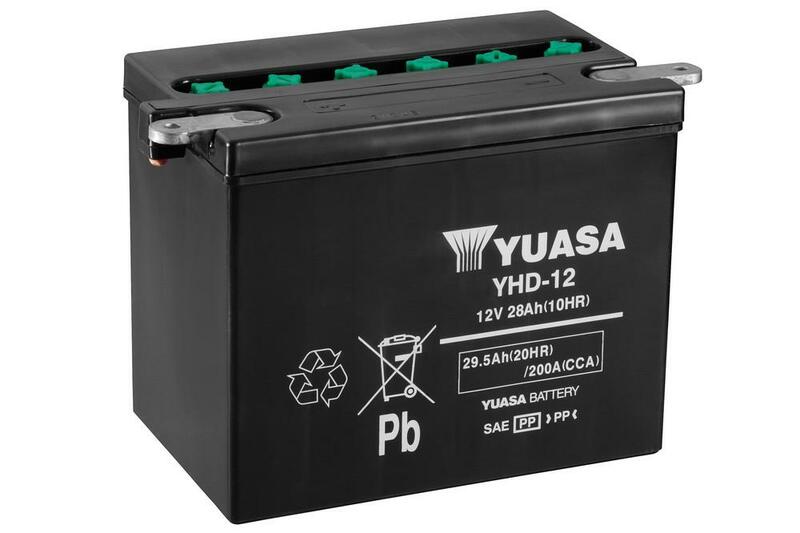 YUASA Batteria  convenzionale senza acid pack - YHD-12 Batteria senza pacco acido
