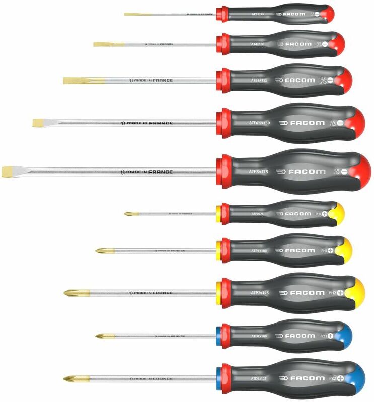 facom set di 10 cacciaviti protwist®