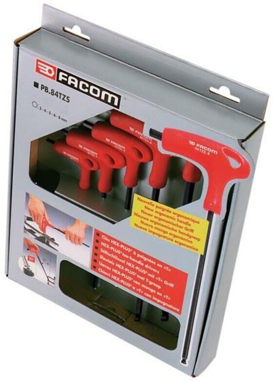 Facom Set di 6 tasti maschio con 6 lati