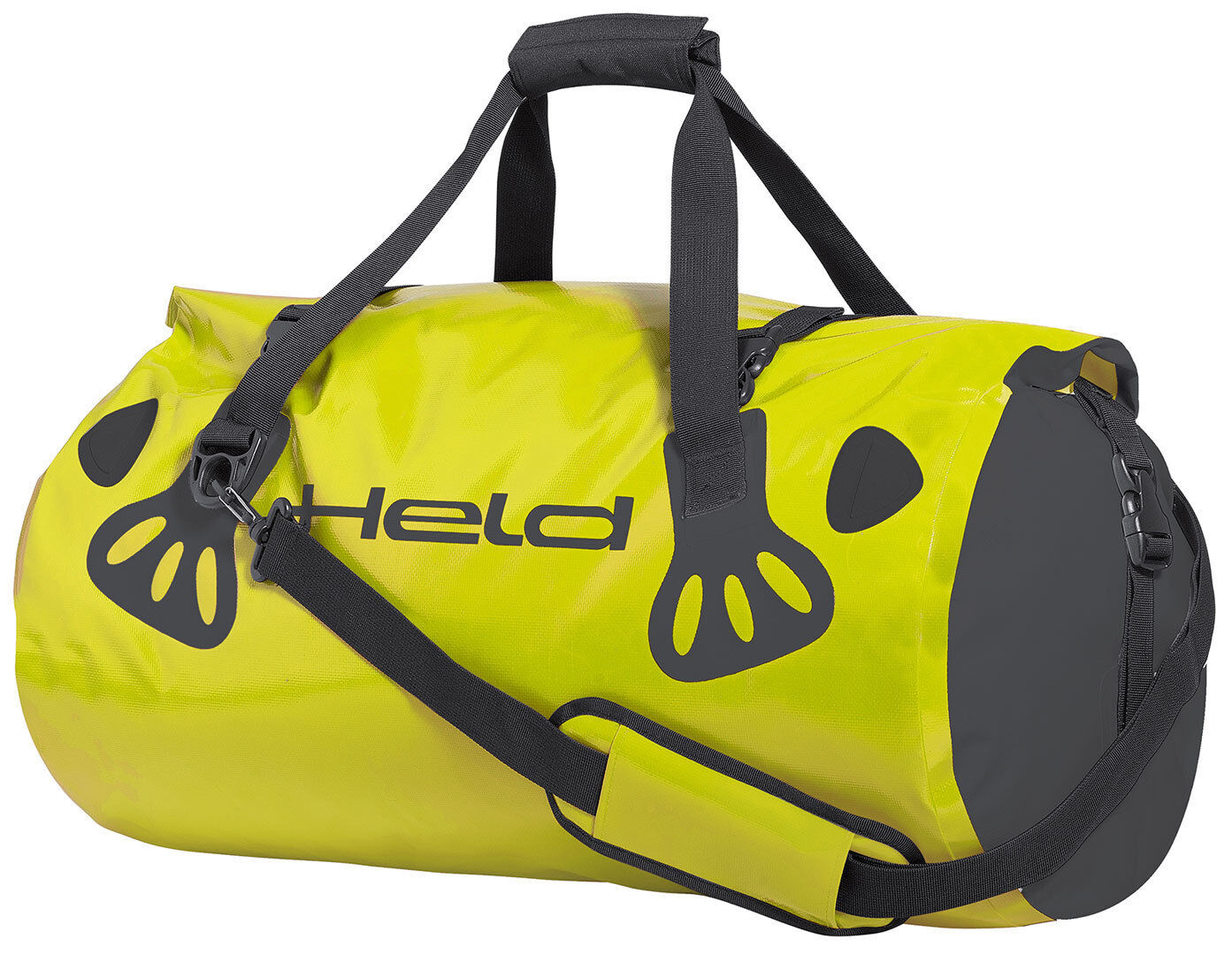 Held Carry-Bag Sacchetto dei bagagli Nero Giallo 51-60l