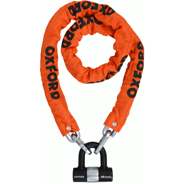 oxford hd loop blocco a catena arancione 150 cm