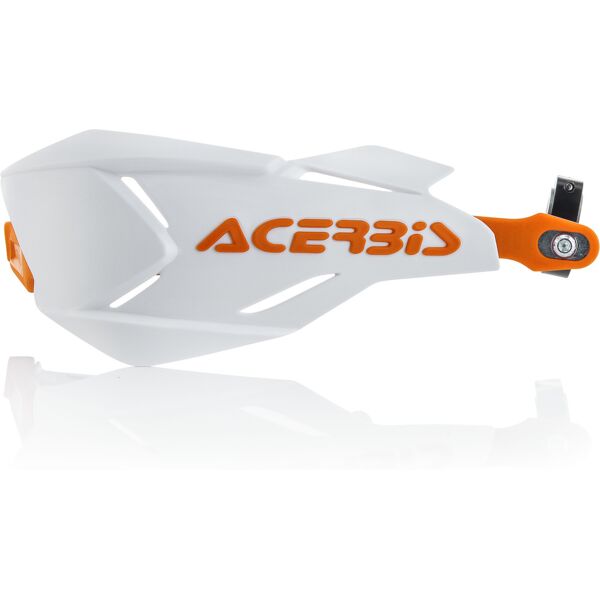 acerbis x-factory guardia della mano bianco arancione unica taglia