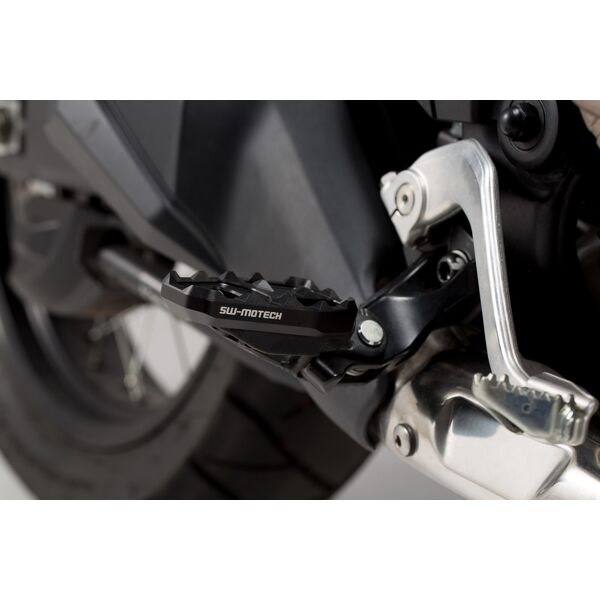 sw-motech prolunga poggiapiedi - nero. honda crf 1000l/adv sport, crf1100l as. nero argento unica taglia