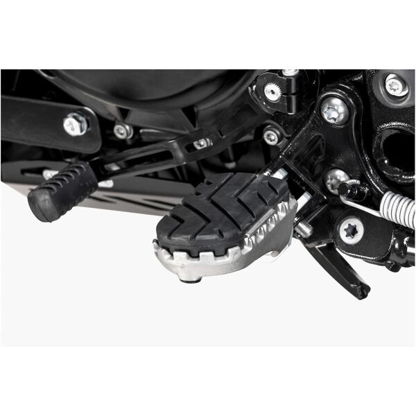 sw-motech kit poggiapiedi  ion - bmw f 700 gs (12-18) f 800 gs (07-18)/adv (16-18). nero argento unica taglia